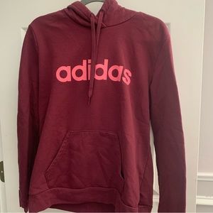 adidas maroon hoodie